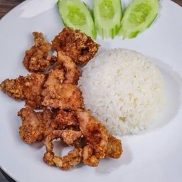 ข้าวหมูทอด