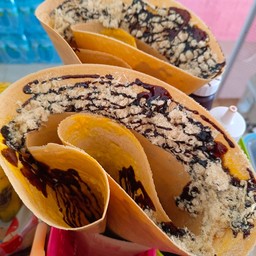 หน้าไข่+ หมูหยอง ( ราดช็อคโกแลต)