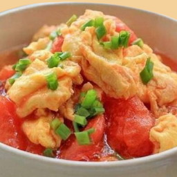 ซุปไข่ออมเล็ตมะเขือเทศ 蕃茄鸡蛋湯一炒