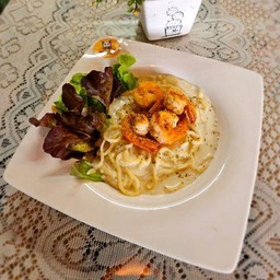 คาโบนาร่ากุ้งทอด