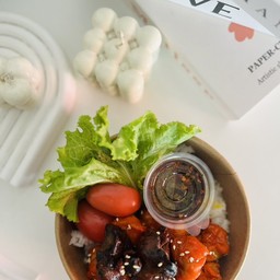 ข้าวไก่ย่างออริจินัล+ตับไก่ย่าง