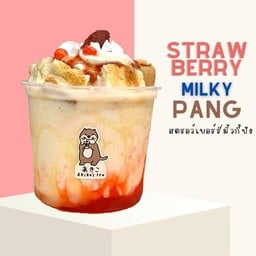 สตรอว์เบอร์รี่มิ้วกี้ปัง 🍓🥛🍞