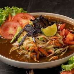 ส้มตำปูดำ (Papaya Salad with Black Crab)