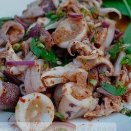 ลาบปลาหมึก
