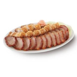 หมูแดง+หมูกรอบจานเล็ก