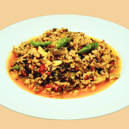 หมูสับผัด ผักกาดดองยูนนาน 腌菜炒肉