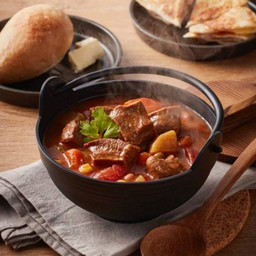 สตูว์ลิ้นวัว+ขนมปัง+โรตี