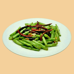 ผัดถั่วแขก 炒四季豆