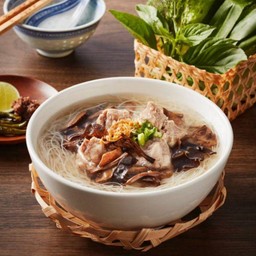 หมี่ขาวเห็ดชาจีนกระดูกอ่อน