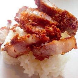 หมูสองชั้นทอดห่อข้าวเหนียว
