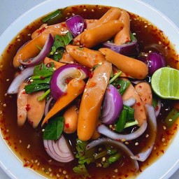 ยำฮอทดอก