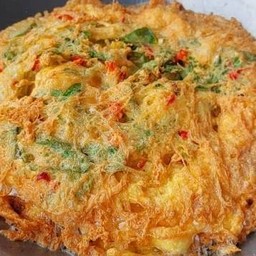 ข้าวไข่เจียวกะเพราหมูสับ
