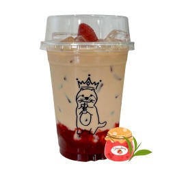 ชานมสตรอว์เบอร์รี่โฮมเมด 🍓🧋