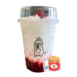 นมสดสตรอว์เบอร์รี่โฮมเมด 🥛🍓