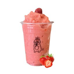 สตรอว์เบอร์รี่สมูทตี้ 🍓🥤(เจ)