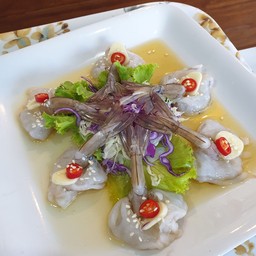 [อร่อยซ่ากับโค้ก] กุ้งแช่น้ำปลา +  โค้ก ไม่มีน้ำตาล (กระป๋อง)