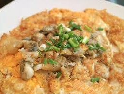 ข้าวไข่เจียวหอยนางรม
