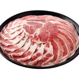 เนื้อหมูและเบคอนสดคอมโบสไลด์