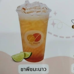 ชาพีชมะนาว (เมนูเพื่อสุขภาพ)