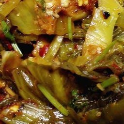 ตำผักกาดดองไทยไข่เค็ม