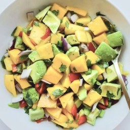 Mango and Avocado Salad + Drink