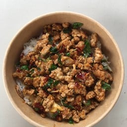 CHICKEN ข้าวไก่กรอบราดซอส