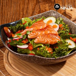 สลัดแซลมอนฮอกไกโด Salmon Hokkaido  Salad