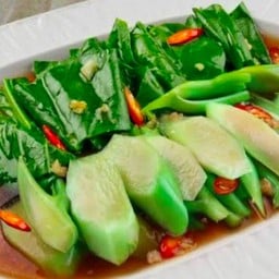 คะน้านำ้มันหอย (ราดข้าว)