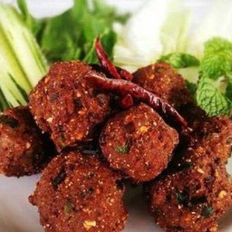 ลาบหมูทอด