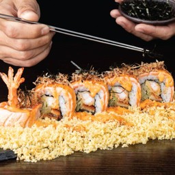 Salmon Unagi Ebi Tem Roll 5 pcs (Delivery)