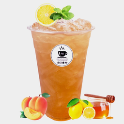 ชาพีช ฮันนี่ เลมอน เย็น - ICED HONEY LEMON PEACH TEA