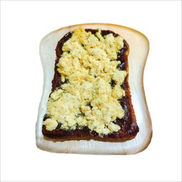 ขนมปังปิ้งเนย-น้ำพริกเผาไก่หยอง