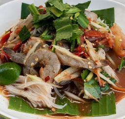 ตำซั่วกุ้งสด