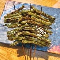 P16 ถั่วแขกย่าง烤四季豆