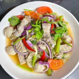 ยำวุ้นเส้นหนึบแก๊งหมู