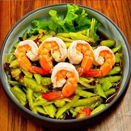 ตำแตงปูปาร้า+กุ้ง