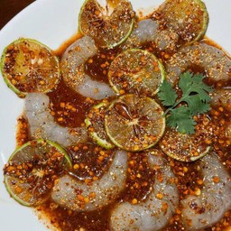 ก้อยกุ้งสดมะนาว