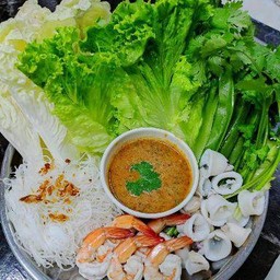 เมี่ยงปลาหมึก+กุ้ง