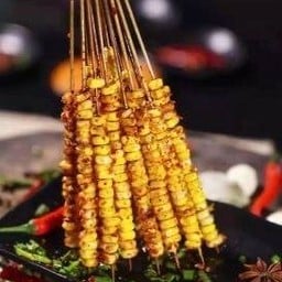 P4 ข้าวโพดย่างเนย小竹签玉米