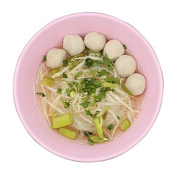 เส้นเล็กลูกชิ้นหมู