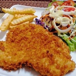 สเต็กไก่ทอด