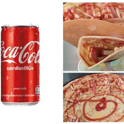 [อร่อยซ่ากับโค้ก] ไข่+แฮม+ปูอัด+ไส้กรอก+หมูหยอง +  โค้ก ออริจินัล (กระป๋อง)