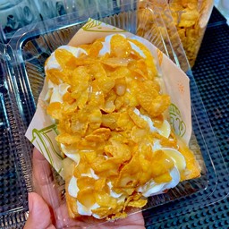 ปังปิ้งเนย+วิป+คอนเฟลก