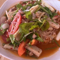 ยำวุ้นเส้น หมูเด้ง