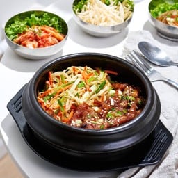 ข้าวหมูผัดซอสเกาหลี