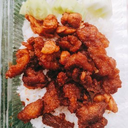 ข้าวหมูทอดหม่าล่า
