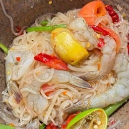 ตำเส้นเล็กกุ้งสด
