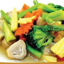 ผัดผักรวมน้ำมันหอย