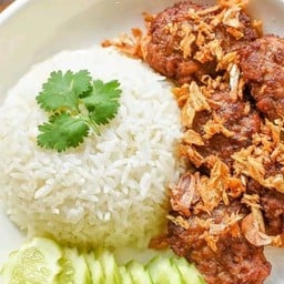 ข้าวราดหมูสับทอด
