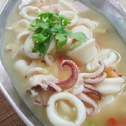 หมึกไข่นึ่งมะนาว